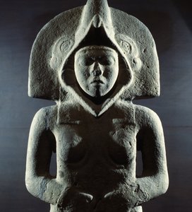 Escultura de la diosa de la fertilidad, de Tepetzintla, México